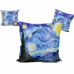 Párna 45x45cm, polyester, Van Gogh: Csillagos éj