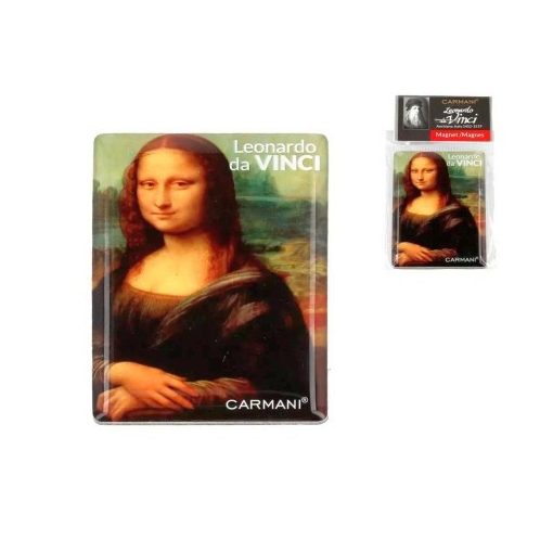 Hűtőmágnes 50x70mm, Leonardo da Vinci: Mona Lisa