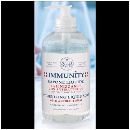 Immunity antibakteriális SLS mentesfolyékony szappan, bőrbarát, gyerekek is használhatják, 500ml