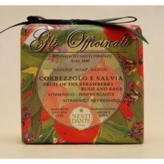   Gli Officinali, fruit of the strawberry bush and sage szappan 200g