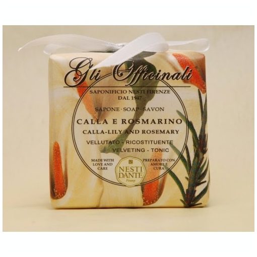 Gli Officinali, calla-lily and rosemary szappan 200g