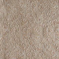   Elegance pearl taupe dombornyomott papírszalvéta 40x40cm, 15db-os