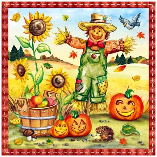 Scarecrow papírszalvéta 33x33cm, 20db-os