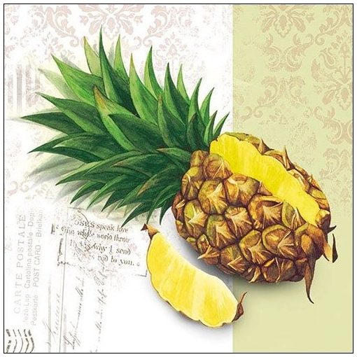 Pineapple papírszalvéta 33x33xcm, 20db-os