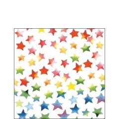 Colorful Stars mix papírszalvéta 25x25cm, 20db-os