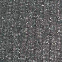   Elegance Dark Grey dombornyomott papírszalvéta 40x40cm, 15db-os