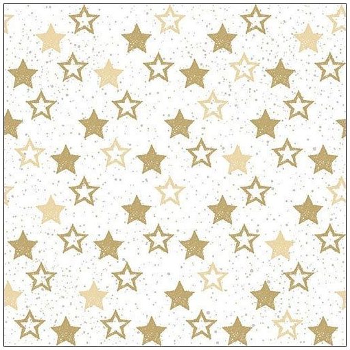 Stars All Over Gold papírszalvéta 33x33cm, 20db-os