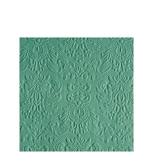 Elegance pale aqua dombornyomott papírszalvéta 25x25cm, 15db-os