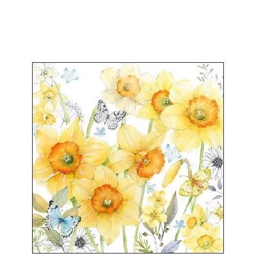 Classic Daffodils papírszalvéta 25x25cm, 20db-os