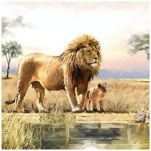 Lions papírszalvéta 33x33cm, 20db-os