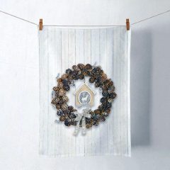 Pine Cone Wreath konyharuha 50x70cm, 100% pamut