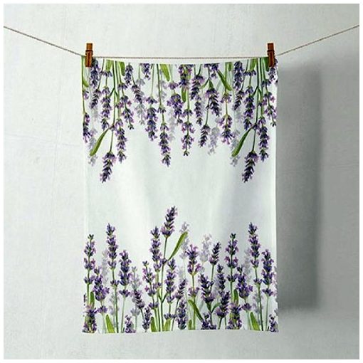 Lavender Shades White konyharuha 50x70cm, 100% pamut