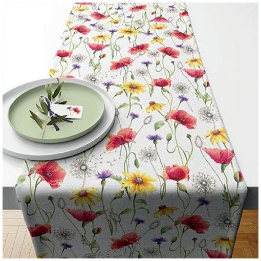 Poppy Meadow asztali futó 40x150cm, 100% pamut