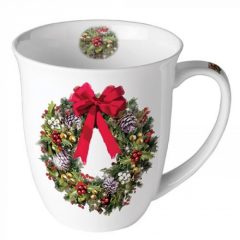 Bow On Wreath porcelánbögre 0,4L