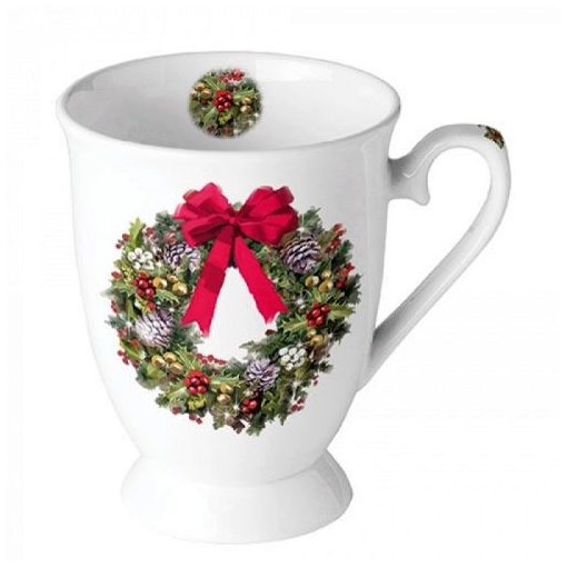 Bow On Wreath porcelánbögre 0,25L