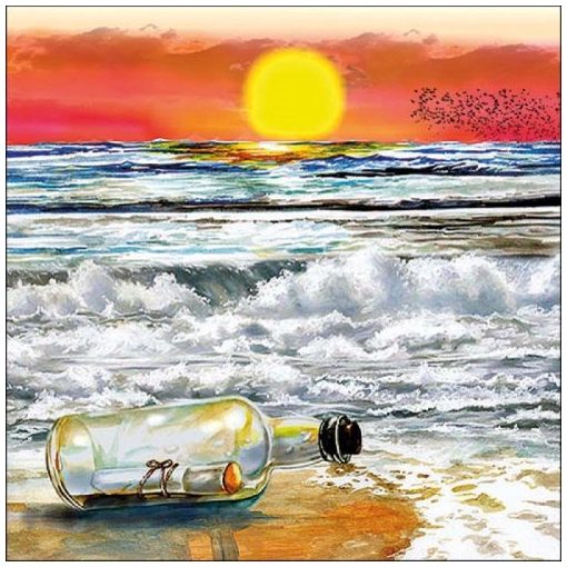 Message In The Bottle papírszalvéta 33x33cm, 20db-os