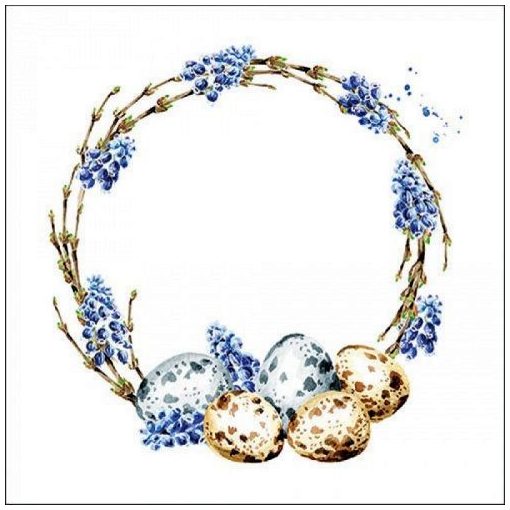 Muscari Wreath papírszalvéta 33x33cm, 20db-os