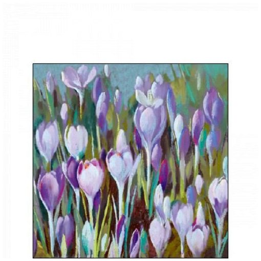 Crocus papírszalvéta 25x25cm, 20db-os