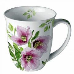 Classic helleborus porcelánbögre 0,4l