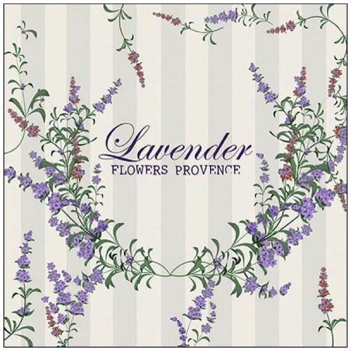 Lavender Flowers papírszalvéta 33x33cm, 20db-os