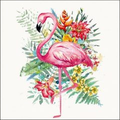 Tropical Flamingo papírszalvéta 33x33cm, 20db-os