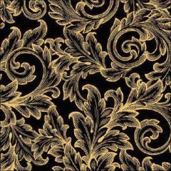 Baroque Gold/Black papírszalvéta 33x33cm, 20db-os