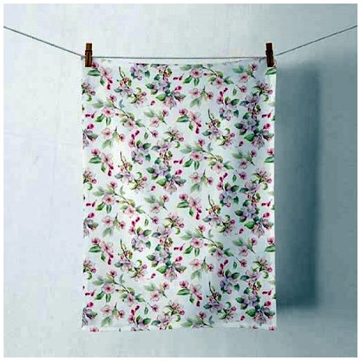 Ambiente Spring blossom white konyharuha 50x70cm, 100% pamut