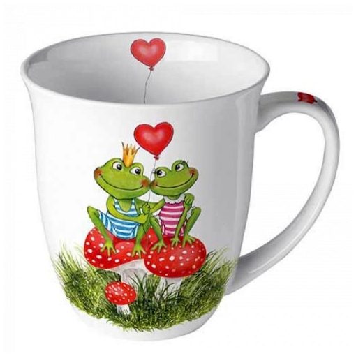 Ambiente Frogs in love porcelánbögre 0,4l