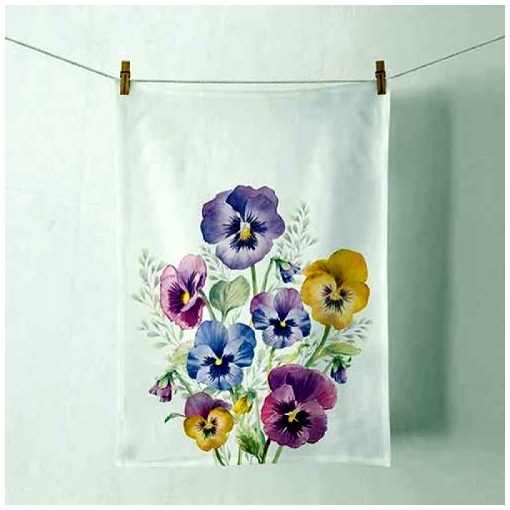 Ambiente Pansies konyharuha 50x70cm, 100% pamut