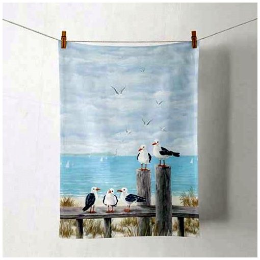 Ambiente Seagulls on the dock konyharuha 50x70cm, 100% pamut