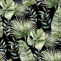   Ambiente Jungle leaves black papírszalvéta 33x33cm, 20db-os