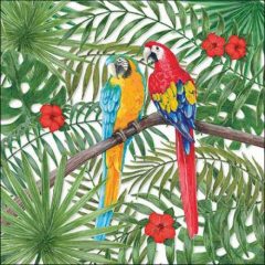 Ambiente Parrots papírszalvéta 33x33cm, 20db-os