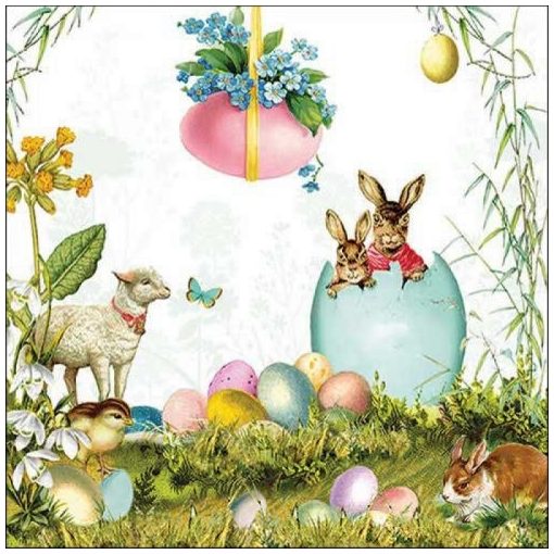 Ambiente Easter surprise papírszalvéta 33x33cm, 20db-os