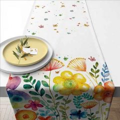   Ambiente Vibrant Spring white asztali futó 40x150cm, 100% pamut