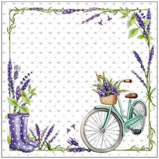 Ambiente Lavender love papírszalvéta 33x33cm, 20db-os