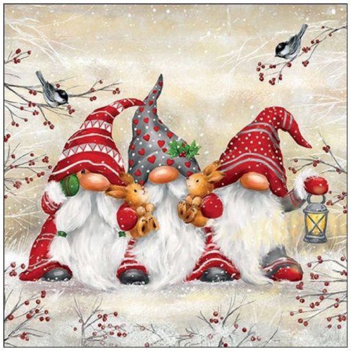 Ambiente Three dwarfs papírszalvéta 33x33cm, 20db-os