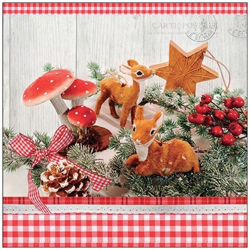 Ambiente Deer decor papírszalvéta 33x33cm, 20db-os