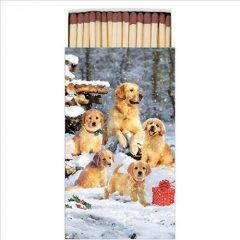 Ambiente Golden retriever puppies gyufa 6,5x11cm