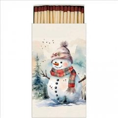 Ambiente Snowman in nature gyufa 6,5x11cm