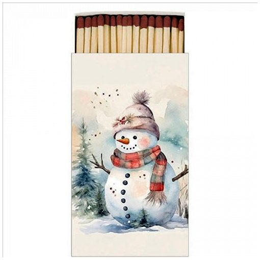 Ambiente Snowman in nature gyufa 6,5x11cm