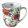 Ambiente Christmas florals porcelánbögre 0,4l