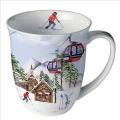 Ambiente Ski hut porcelánbögre 0,4l