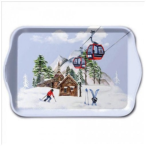 Ambiente Ski hut műanyag kistálca 13x21cm