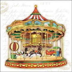 Ambiente Carousel papírszalvéta 33x33cm, 20db-os