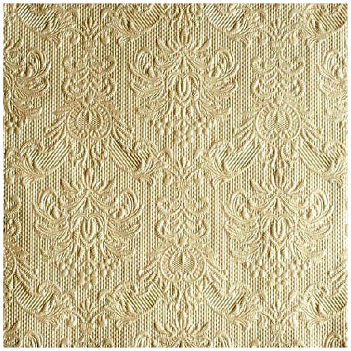 Elegance pearl cream dombornyomott papírszalvéta 33x33cm, 15db-os