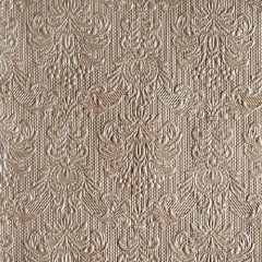   Elegance pearl taupe dombornyomott papírszalvéta 33x33cm, 15db-os