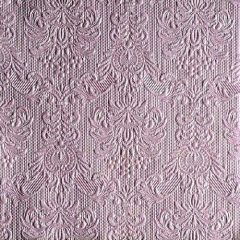   Elegance pearl lilac dombornyomott papírszalvéta 33x33cm, 15db-os