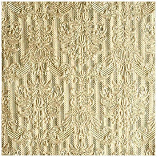 Elegance pearl cream dombornyomott papírszalvéta 40x40cm, 15db-os