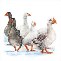 Ambiente Winter geese papírszalvéta 33x33cm, 20db-os