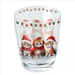 Ambiente Funny cute kittens üvegpohár 0,25l